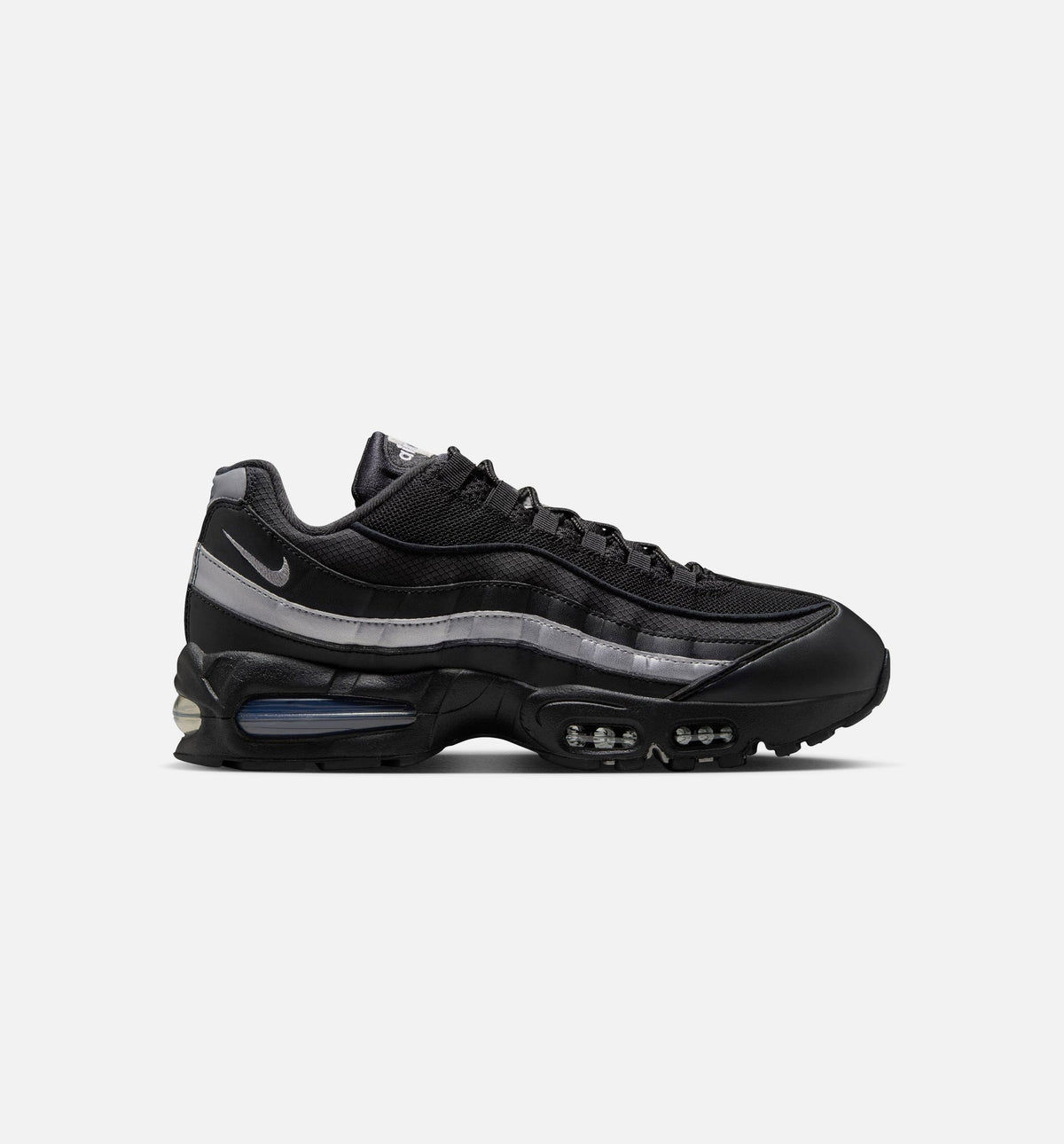 Air Max 95 Big Bubble OG Reflective Accents Men's Lifestyle Shoe - Black/Black/White/Metallic Silver