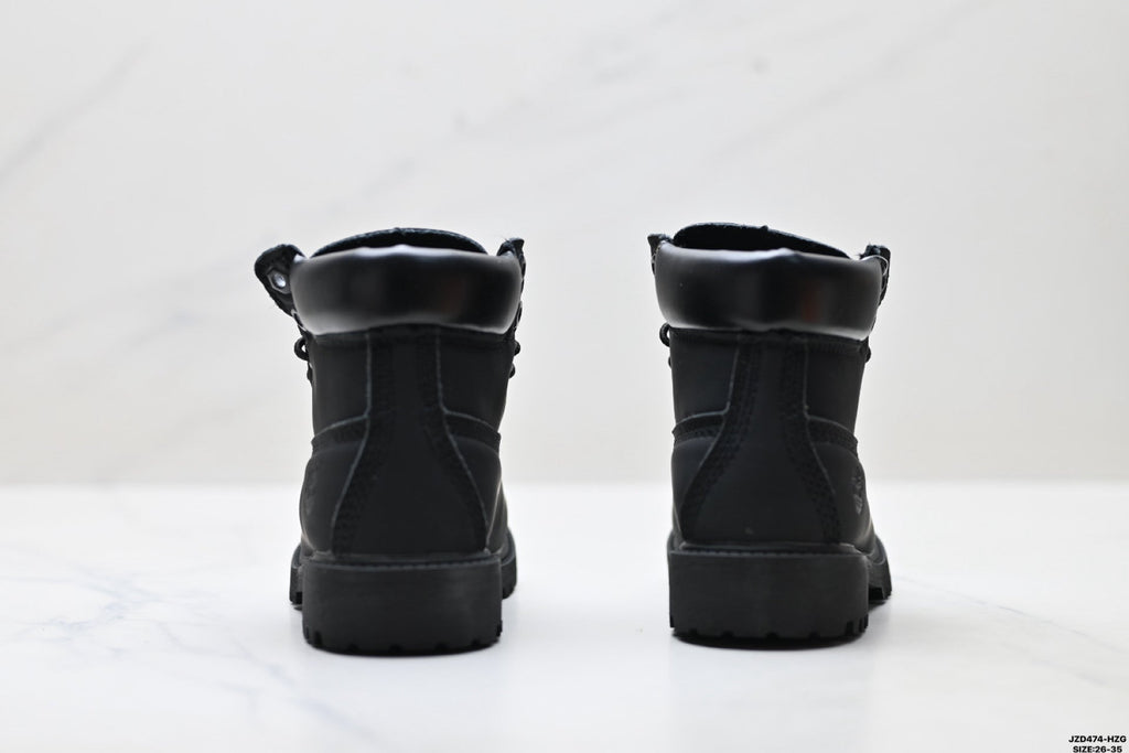 Timberland Black Kids Premium Leather Boot