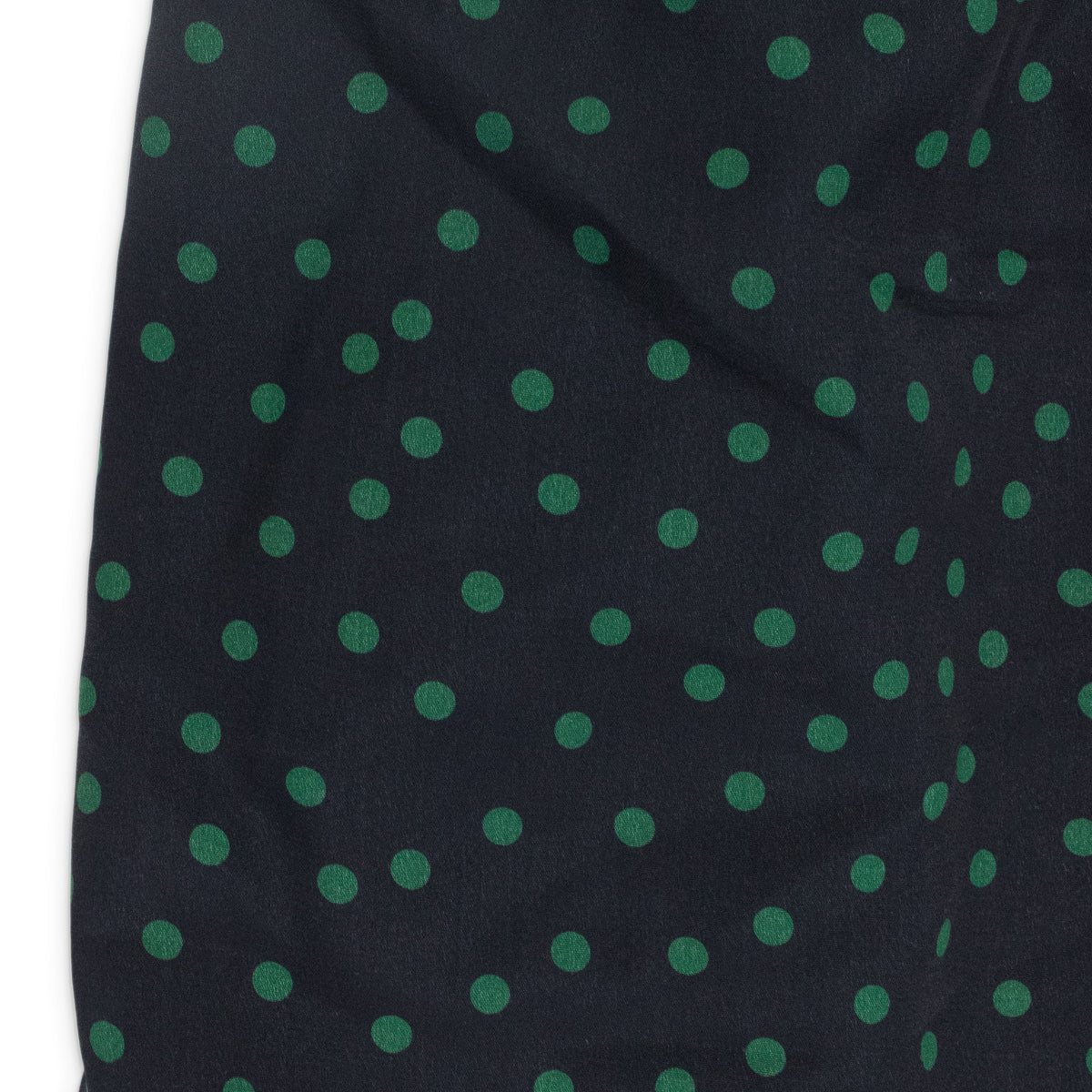 NAVY/GREEN POLKA DOT WRAP DRESS