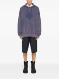 Givenchy shadow oversized hoodie in fleece