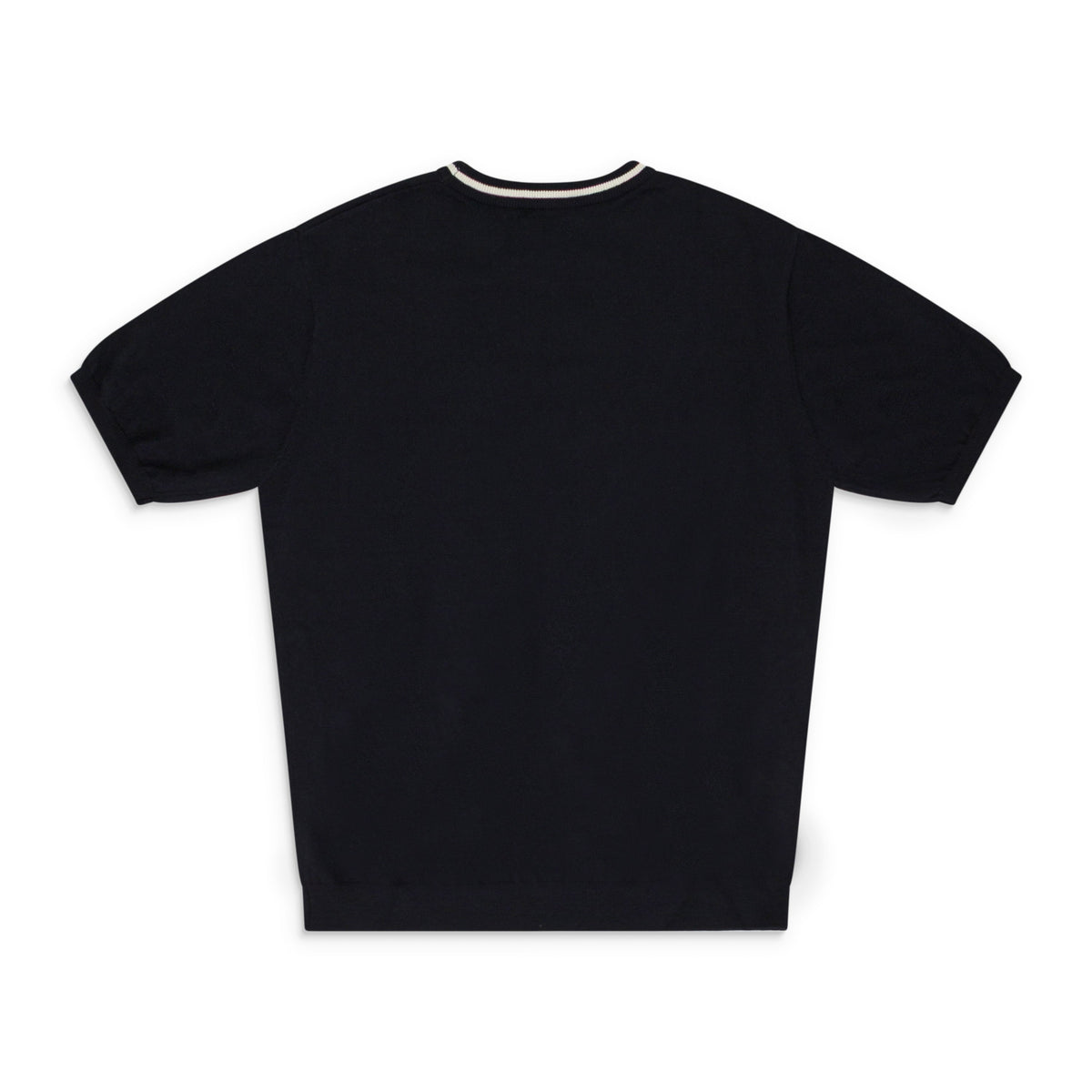 BLACK LOGO KNIT T-SHIRT