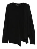 Comme Des Garçons Shirt layered wrap sweater