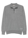 Canali half-zip wool sweater