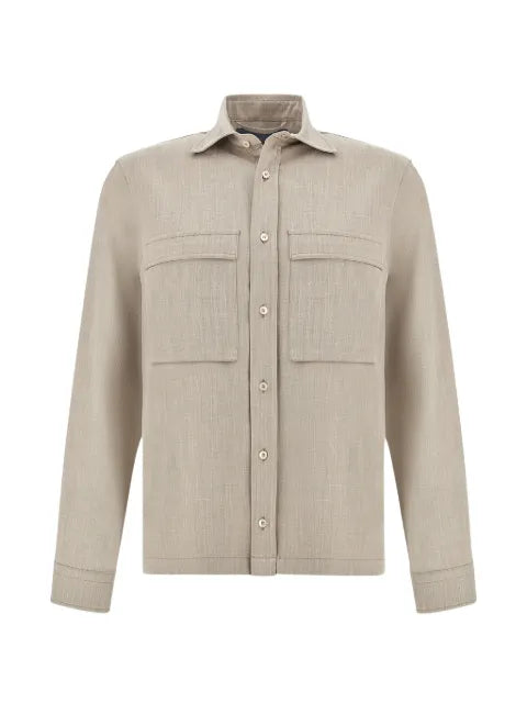 Paul & Shark jersey pockets overshirt