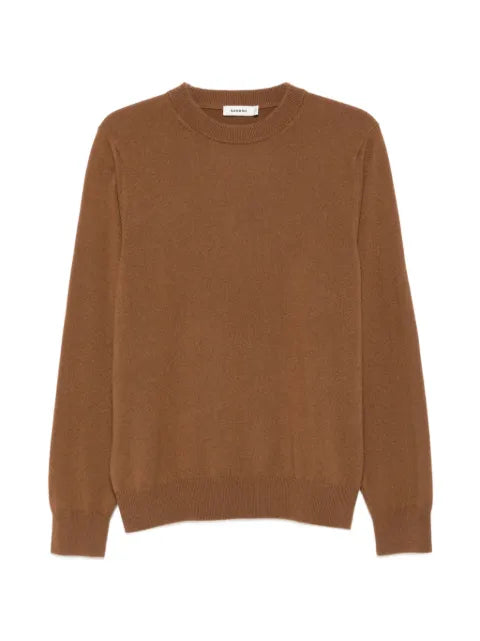 SANDRO ribbed-trim cashmere sweater