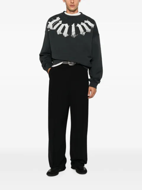 Palm Angels Big Neck Logo printed sweatshirt