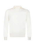 Gran Sasso fine-knit polo-collar sweater