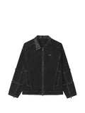 FIVE CM raw-edge panelled denim jacket