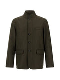 Herno button-up high-neck jacket