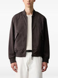 Armani Exchange logo-embroidered reversible bomber jacket