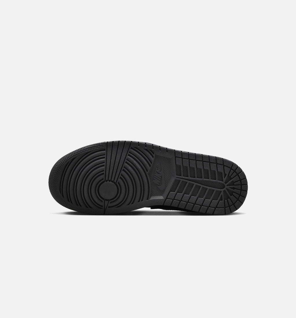 Air Jordan 1 Low Patent Elephant Women's Shoes - Black/White/Silver