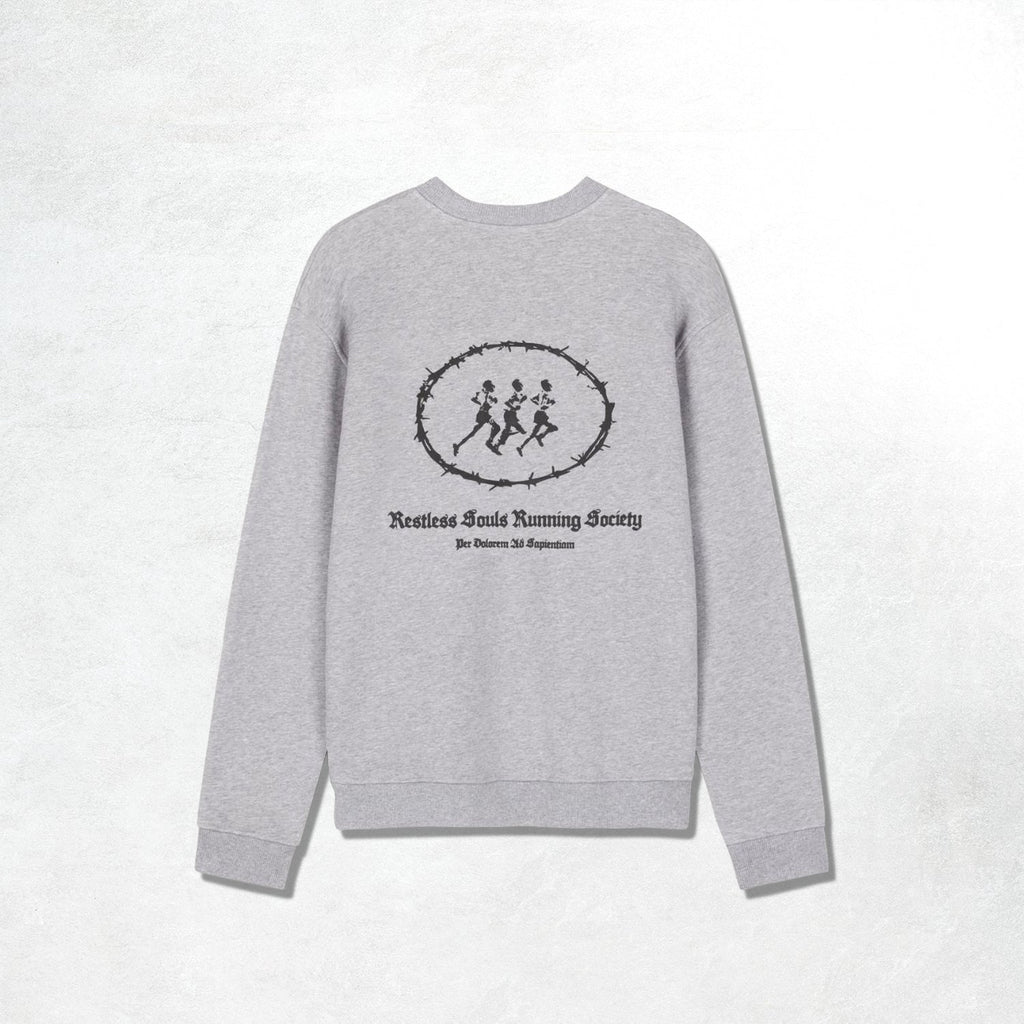 Acid Running x Percival Restless Souls Sweatshirt: Atheletic Grey