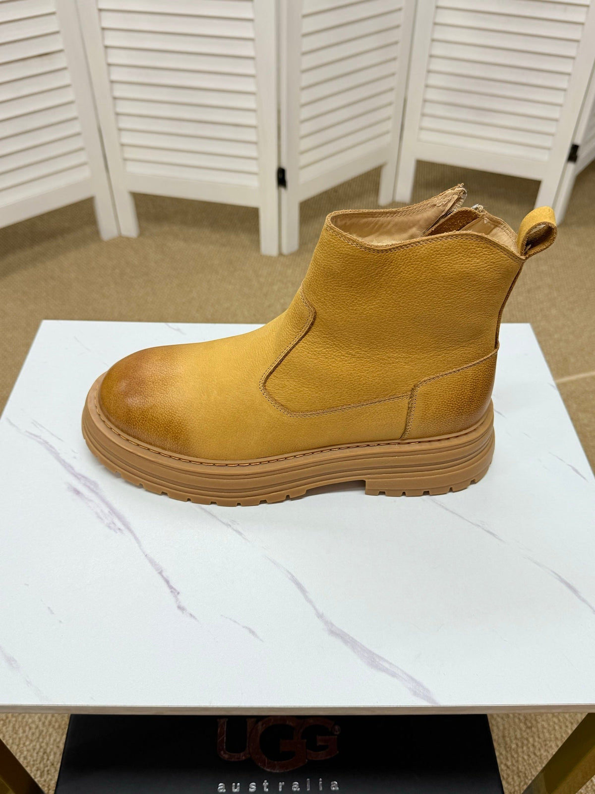 UGG Chestnut Leather Chelsea Boots