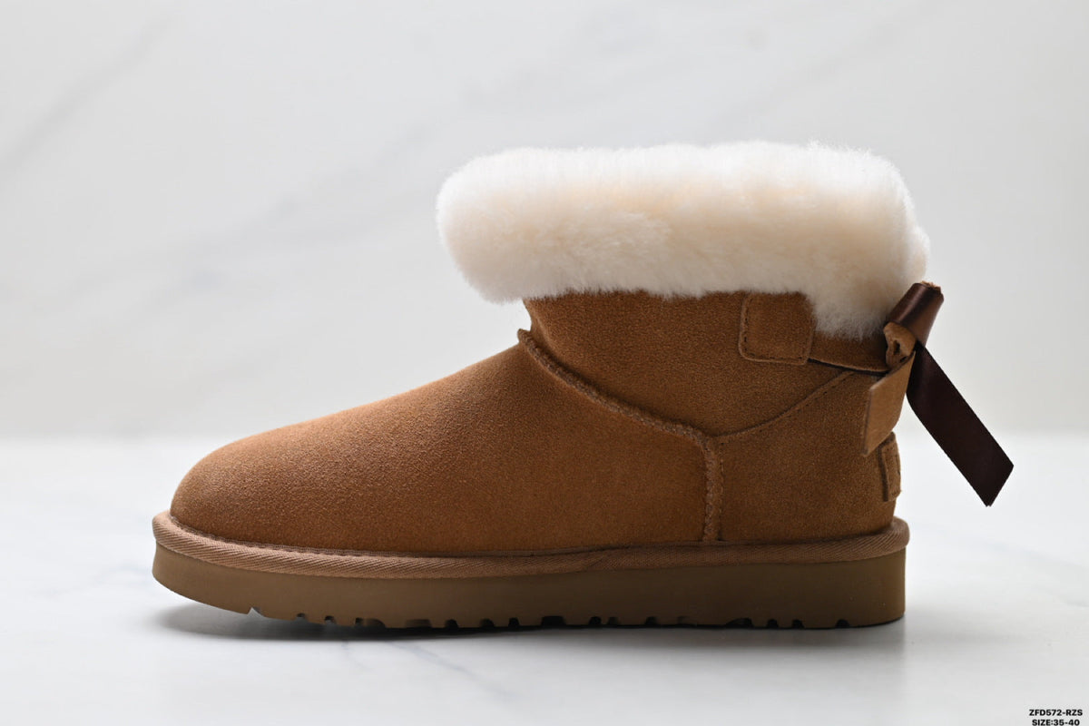 UGG Classic Ultra Mini Bow Ankle Boots