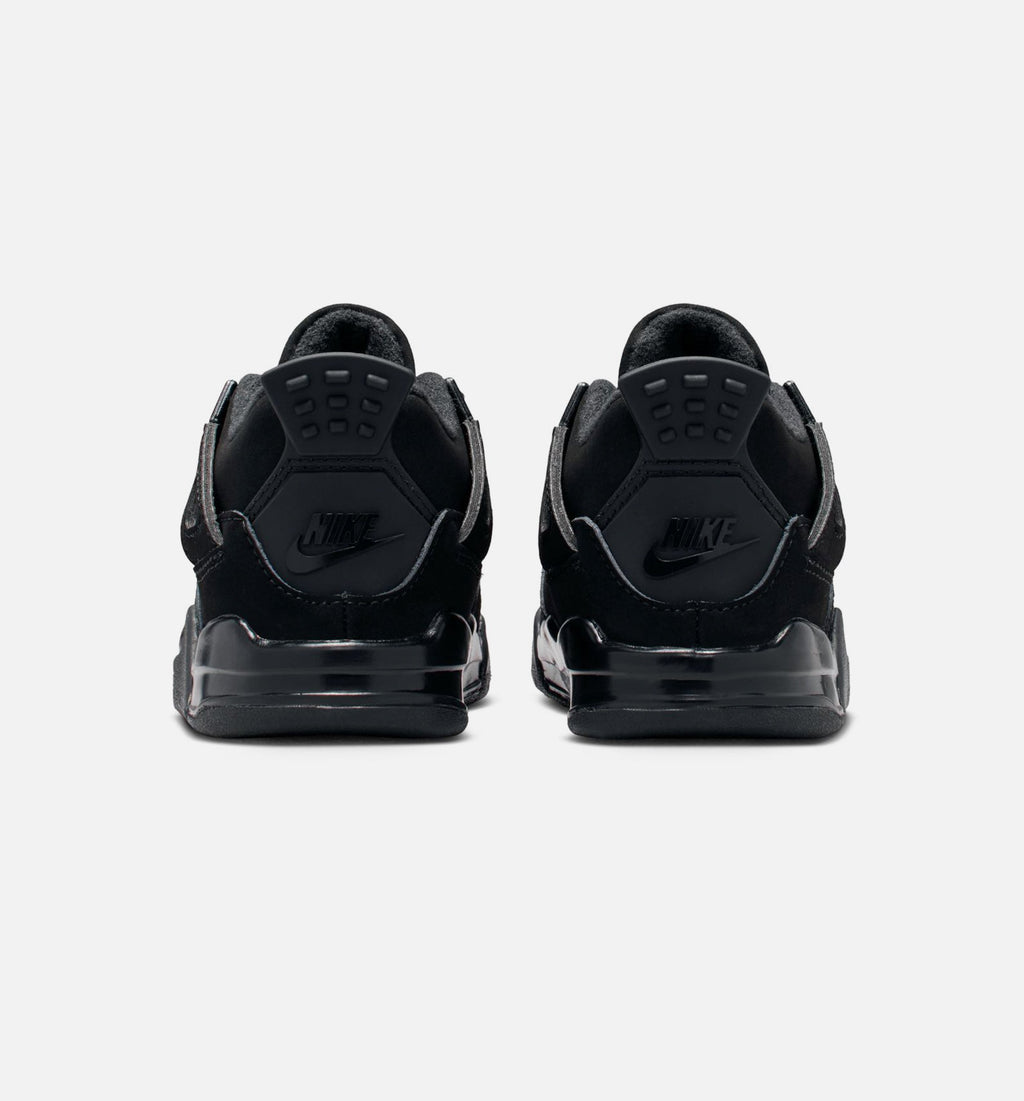 Air Jordan 4 Retro 'Black Cat' - Infant/Toddler Lifestyle Sneaker (Black/Black/Light Graphite)