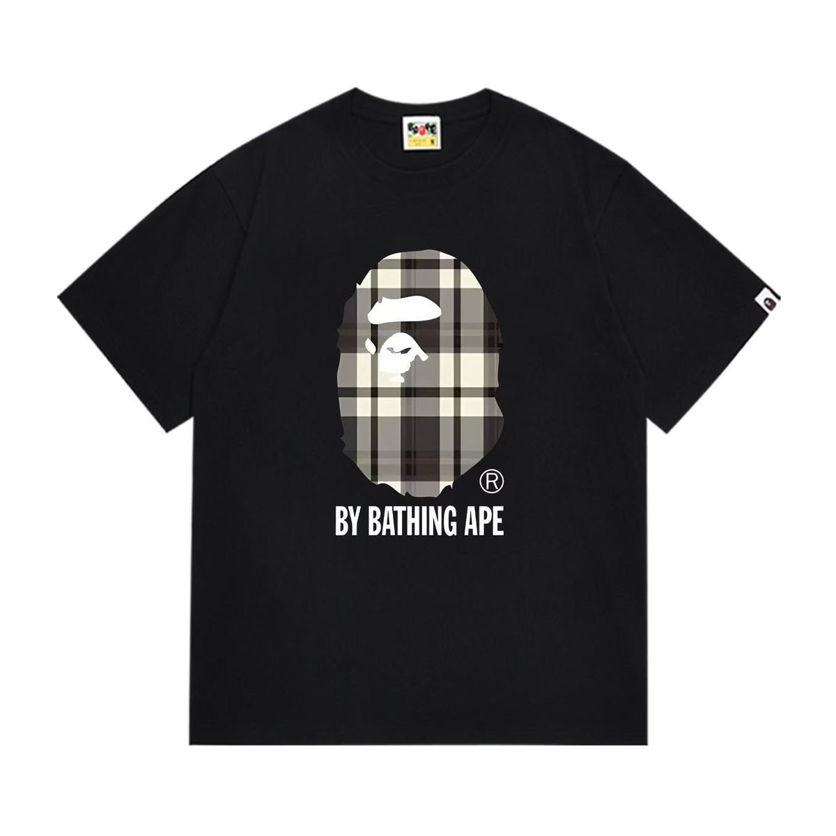 BAPE Plaid Ape Head Graphic T-Shirt