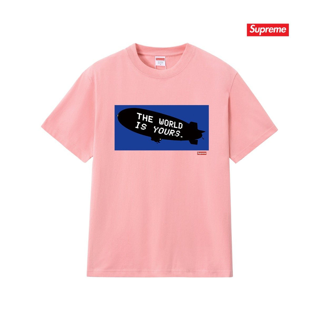 Supreme Blue Rectangle Brush Graphic T-Shirt