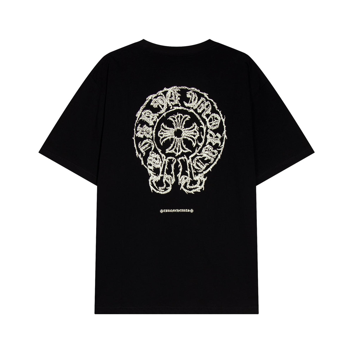 Chrome Hearts Sanskrit Horseshoe Cross Graphic T-Shirt