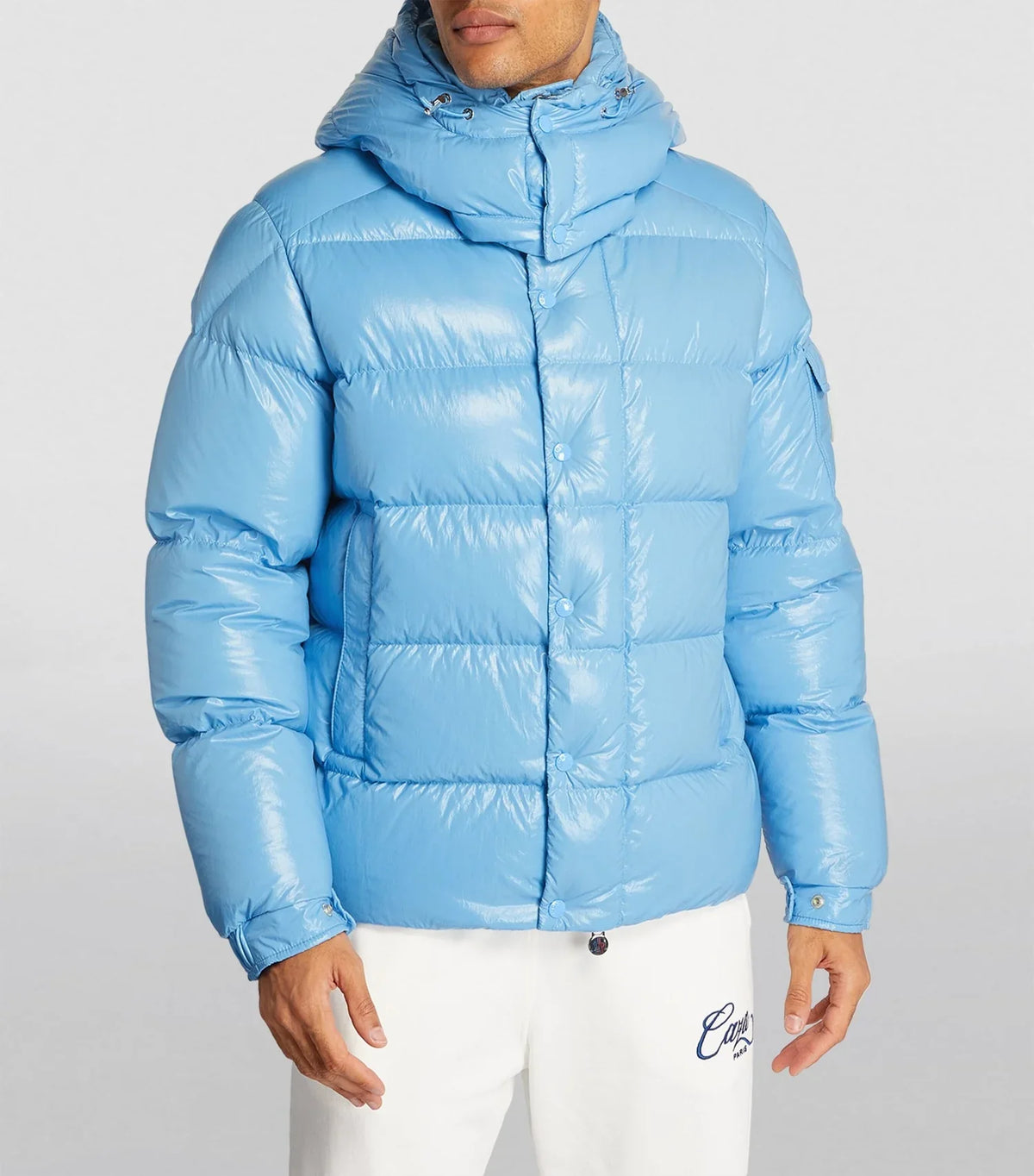 Moncler Maya 70 Jacket in Sky Blue