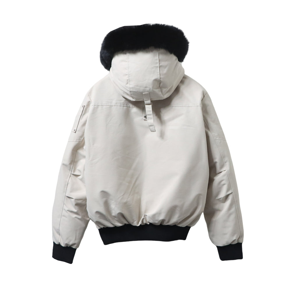 Moose Knuckles Original Ballistic Neoshear Bomber Jacket White